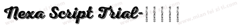 Nexa Script Trial字体转换